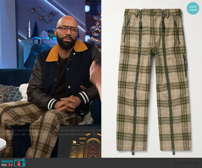 Common’s plaid pants on The Kelly Clarkson Show