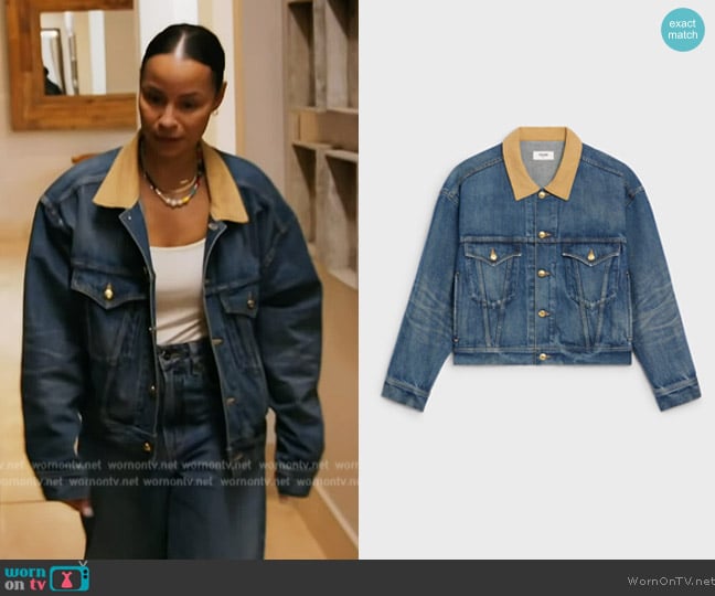 Celine Trucker Jacket worn by Sai De Silva on The Real Housewives of New York City