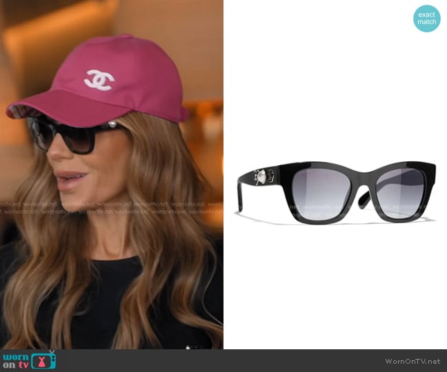 Chanel  Square-frame Acetate Sunglasses worn by Dorit Kemsley on The Real Housewives of Beverly Hills