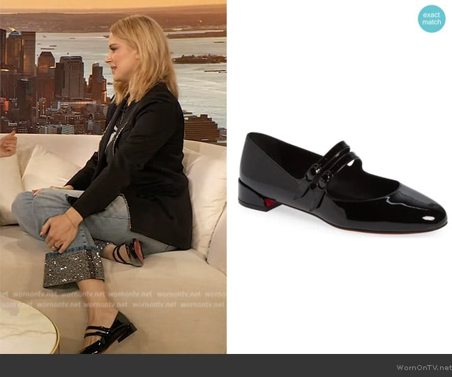 Christian Louboutin Sweet Jane Ballerina Flats worn by Alexandra Breckenridge on The Drew Barrymore Show