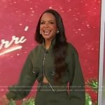 Christina Milian’s green bomber jacket on Sherri