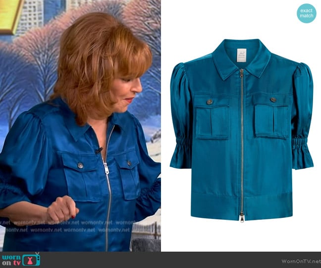 Cinq a Sept Holly Cropped Twill Jacket worn by Joy Behar on The View