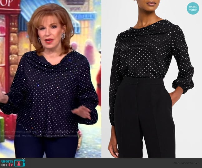 Cinq a Sept Irene Top worn by Joy Behar on The View