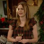 Claire’s plaid midi dress on The Young and the Restless