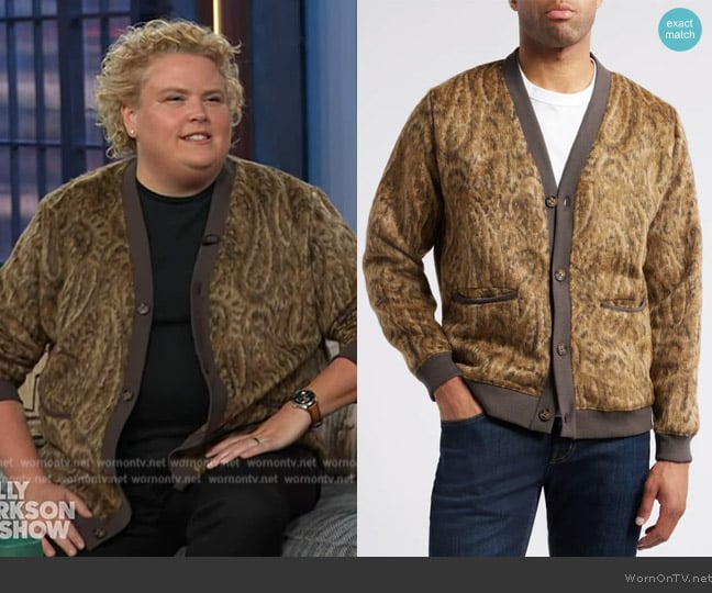 Corridor Opus Button-Front Cardigan worn by Fortune Feimster on The Kelly Clarkson Show