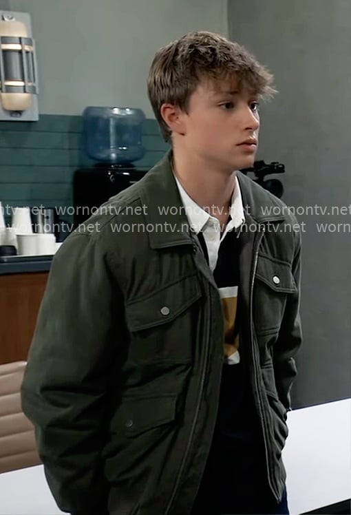 Danny's green bomber jacket on General Hospital