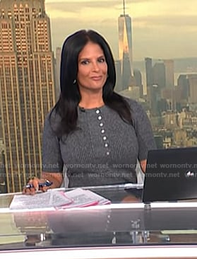 Darlene's grey ribbed sweater dress on Today
