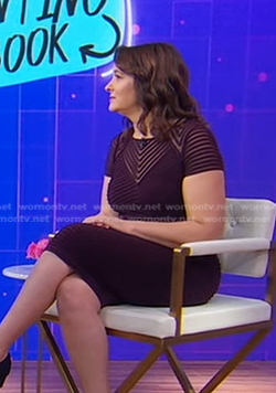 Dr. Deborah Gilboa’s burgundy dress on Good Morning America