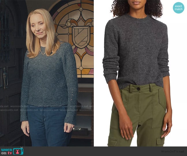 Derek Lam 10 Crosby Ryan Alpaca-Blend Crewneck Sweater worn by Lydia Morgan (Lisa Kudrow) on No Good Deed