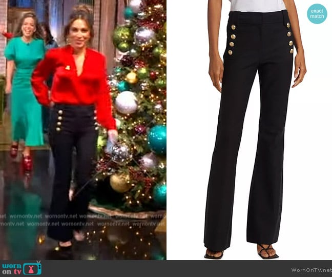 Derek Lam 10 Crosby Robertson Flare Hem Pants worn by Alyssa Farah Griffin on The View