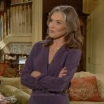 Diane’s purple long sleeved dress on The Young and the Restless