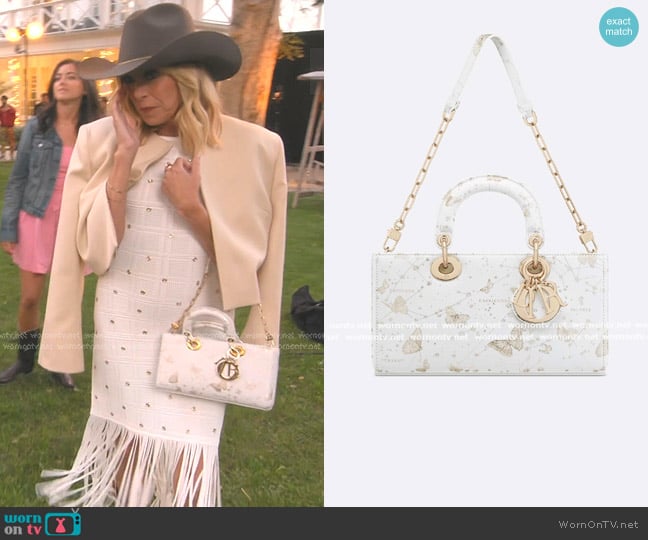 Dior Medium Lady D-Joy Bag worn by Sutton Stracke on The Real Housewives of Beverly Hills