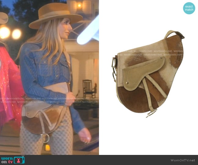 Dior Saddle Handbag worn by Dorit Kemsley on The Real Housewives of Beverly Hills