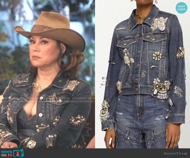 Jennifer’s embellished denim jacket on The Real Housewives of Beverly Hills