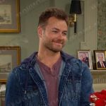 Doug’s hooded denim jacket on Days of our Lives