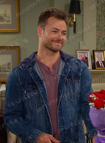 Doug’s hooded denim jacket on Days of our Lives