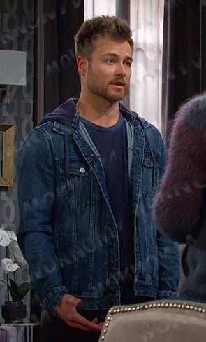 Doug’s hooded denim jacket on Days of our Lives