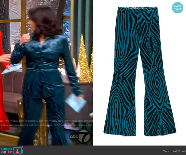 Diane von Furstenberg Ruthette trousers worn by Ana Navarro on The View