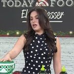 Elena Besser’s black polka dot dress on Today