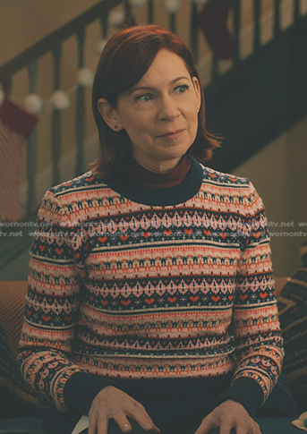 Elsbeth's fair isle sweater on Elsbeth