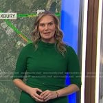 Emily’s green belted sheath dress on Today