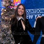 Erica Wark’s black sequin cutout dress on Good Morning America