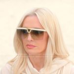 Erika’s white shield sunglasses on The Real Housewives of Beverly Hills