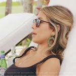 Erin’s black bikini top and sunglasses on The Real Housewives of New York City