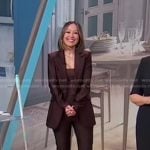 Eva’s brown pant suit on Good Morning America