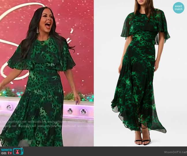 Ever New Otis Handkerchief Hem Maxi Dress worn by Sara Evans on Sherri