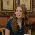 Faith’s denim jumpsuit on The Young and the Restless