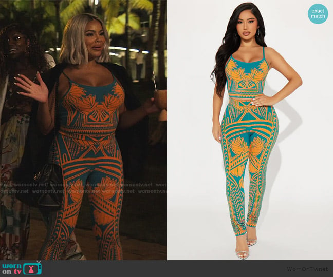 Fashion Nova Best One Here Legging Set worn by Mia Thornton on The Real Housewives of Potomac