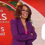 Gayle King’s purple suit on CBS Mornings