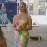 Gizelle’s multicolored check dress on The Real Housewives of Potomac