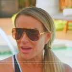 Heather’s gold frame sunglasses on The Real Housewives of Salt Lake City