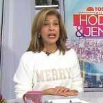 Hoda’s white Merry sweater on Today