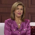 Hoda’s pink satin jacket on Today