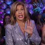 Hoda’s silver sequin blazer on Today