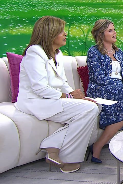 Hoda’s beige sneaker heels on Today