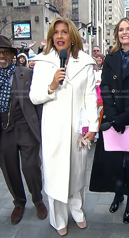 Hoda’s white coat on Today