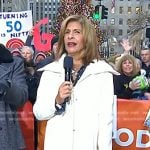 Hoda’s white coat on Today