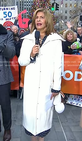 Hoda’s white coat on Today