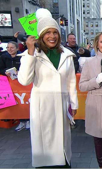 Hoda’s white coat on Today