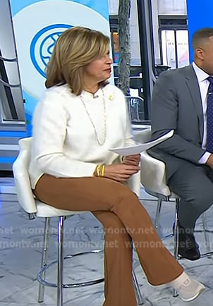 Hoda’s beige sneaker heels on Today