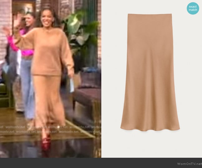 Iris Von Arnim Artemis Silk Skirt worn by Sunny Hostin on The View