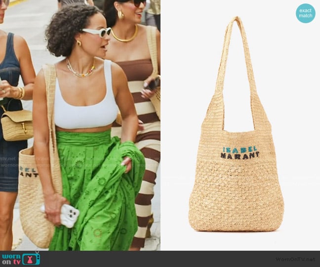 Isabel Marant Praia Medium Bag worn by Sai De Silva on The Real Housewives of New York City