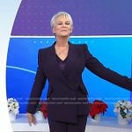 Jamie Lee Curtis’s purple wrap blazer and pant suit on Today