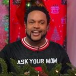 Jawn’s Your Mama Christmas sweater on Sherri