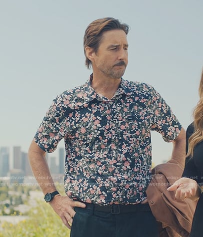 JD's floral print shirt on No Good Deed