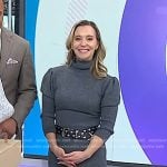 Jenn Falik’s grey puff sleeve sweater dress on Today